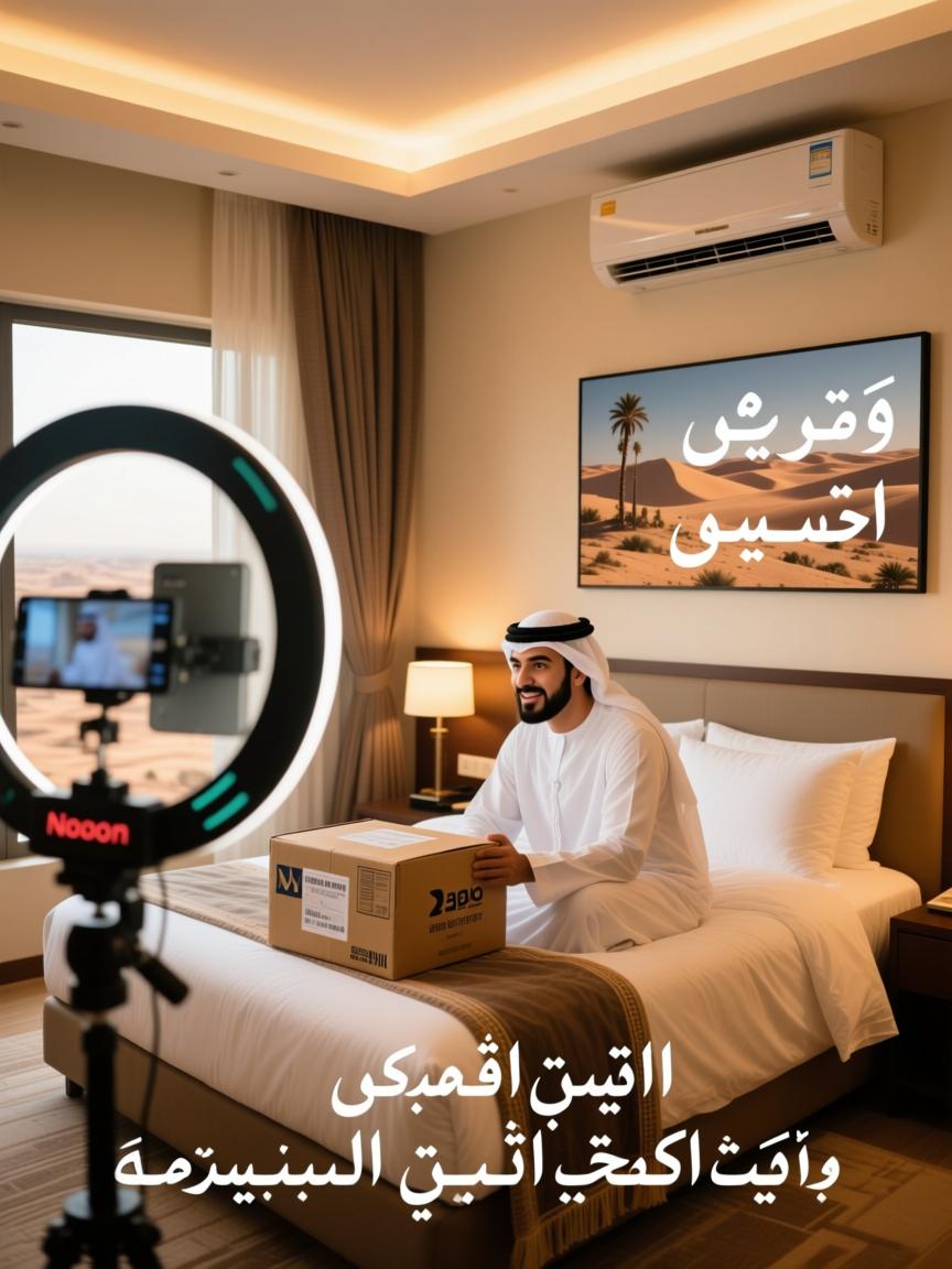 迪拜空调房里的30天野路子,把亲,包邮哦塞进Noon直播的阿拉伯语嘴