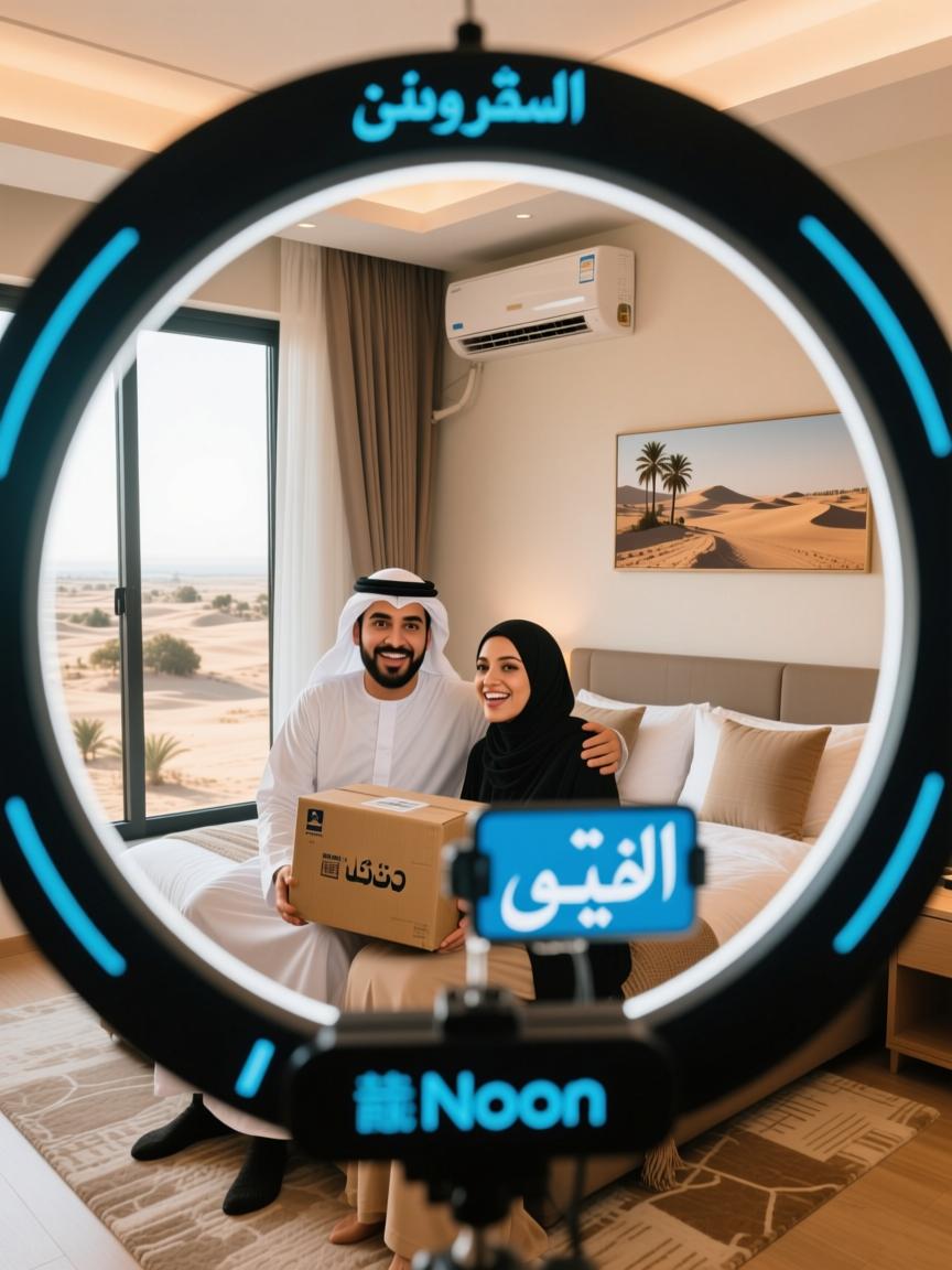 迪拜空调房里的30天野路子,把亲,包邮哦塞进Noon直播的阿拉伯语嘴