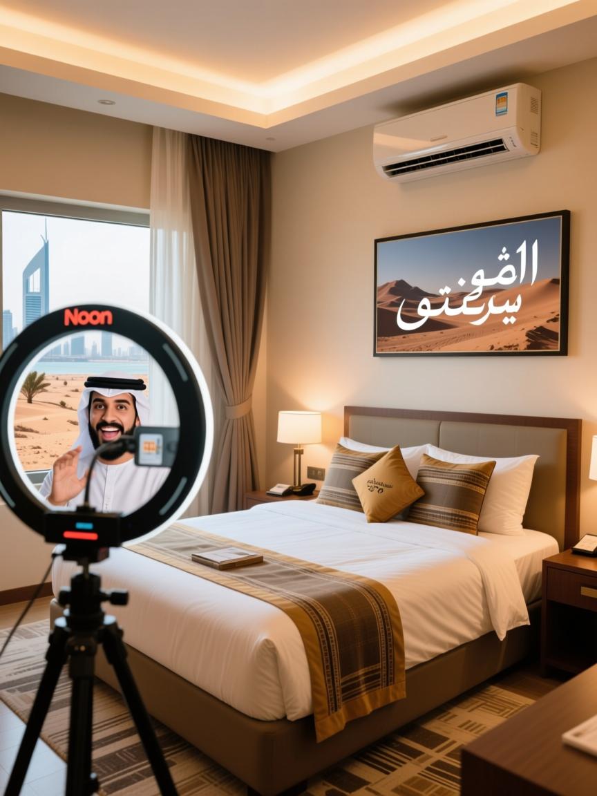 迪拜空调房里的30天野路子,把亲,包邮哦塞进Noon直播的阿拉伯语嘴