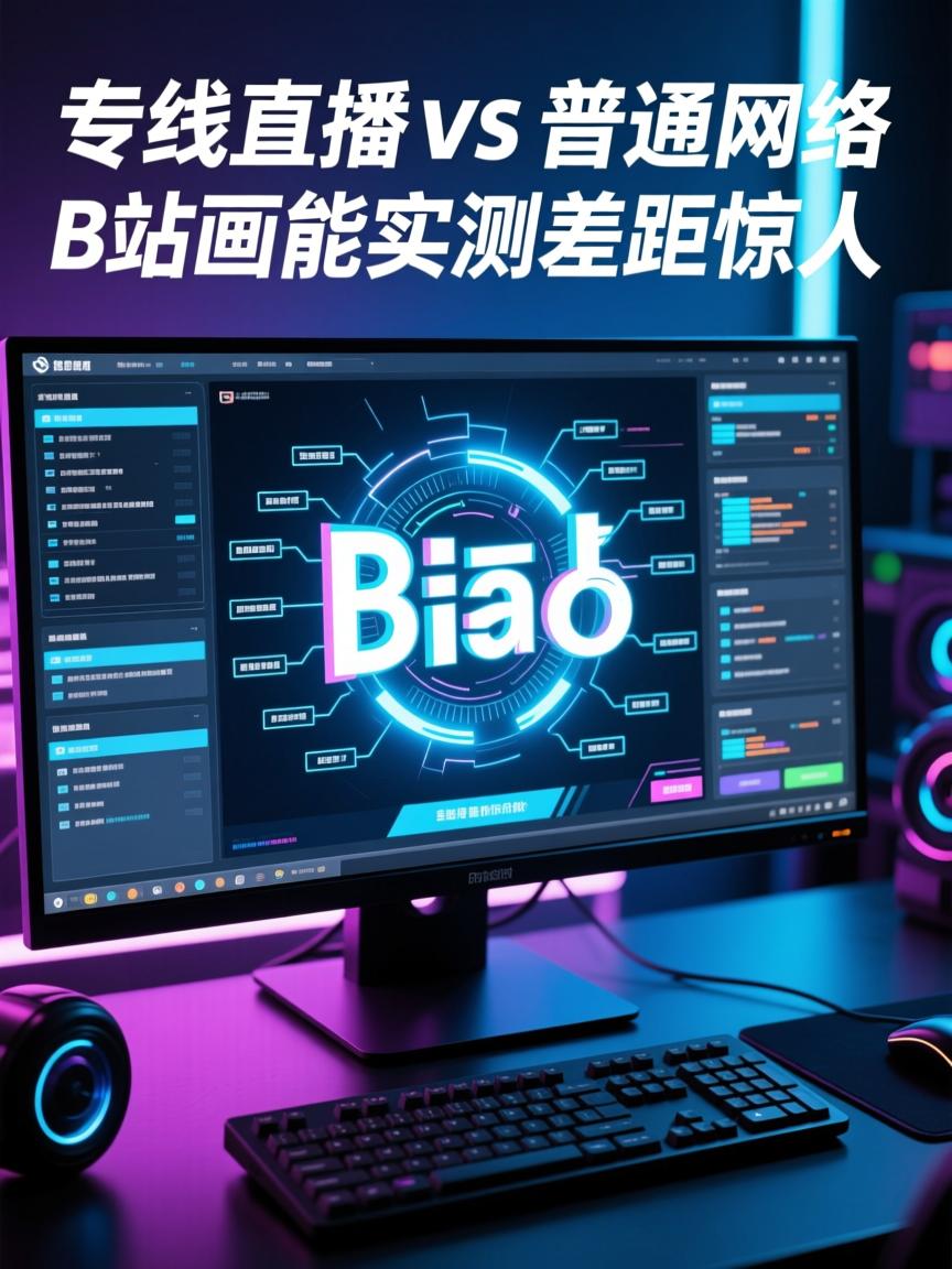 专线直播 vs 普通网络,B站画质实测差距惊人
