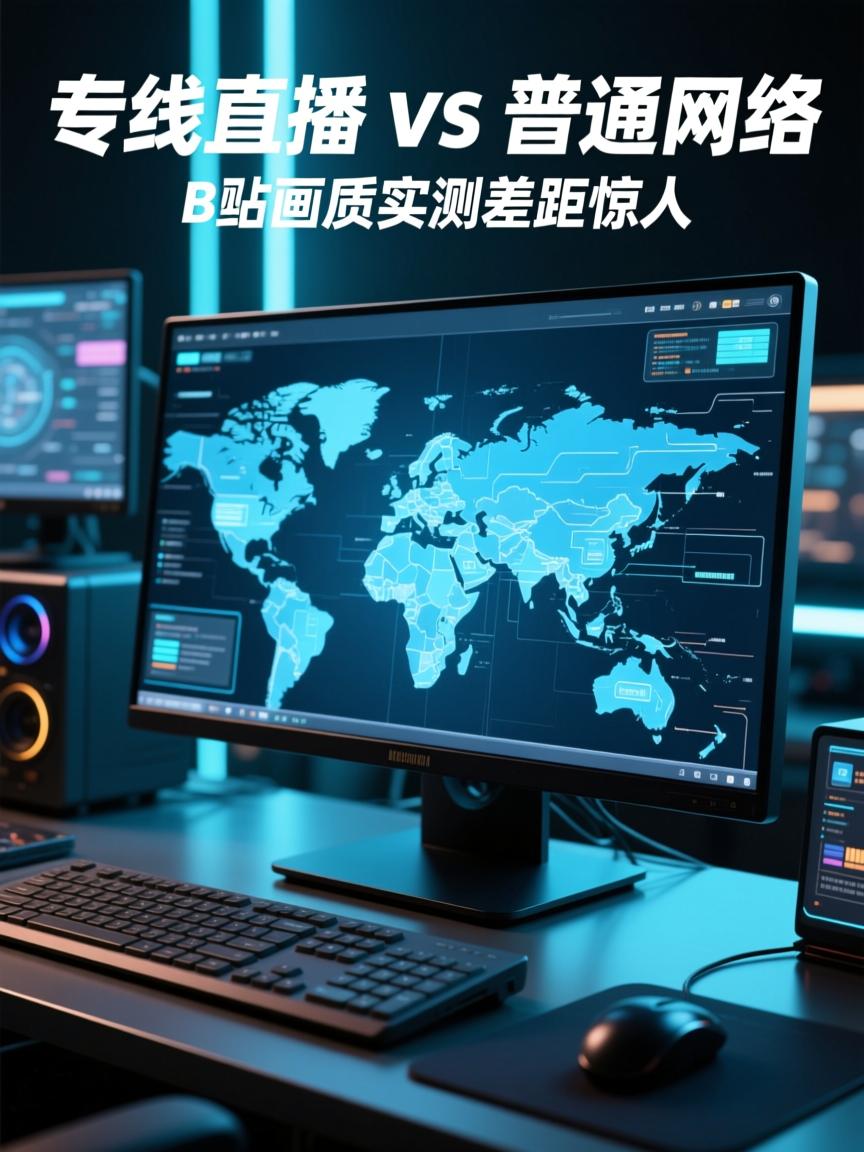 专线直播 vs 普通网络,B站画质实测差距惊人