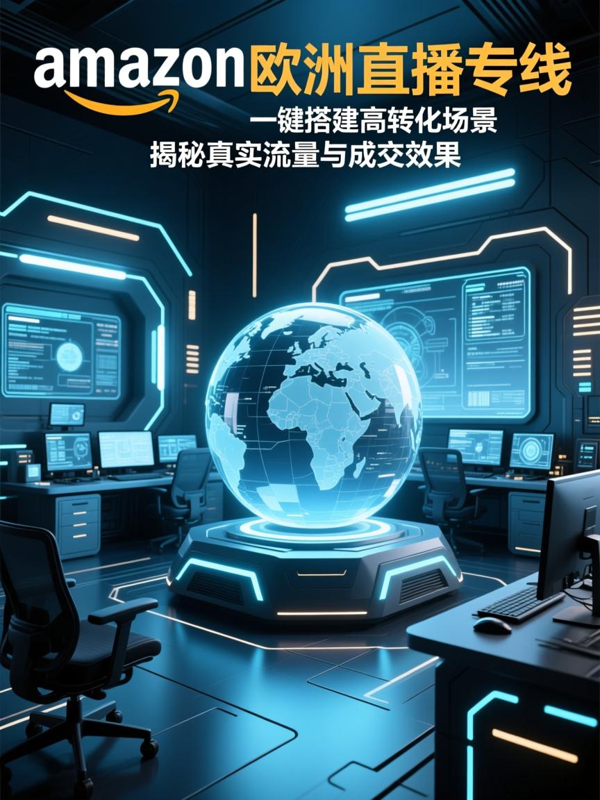 亚马逊欧美直播专线，一键搭建高转化场景，揭秘真实流量与成交效果