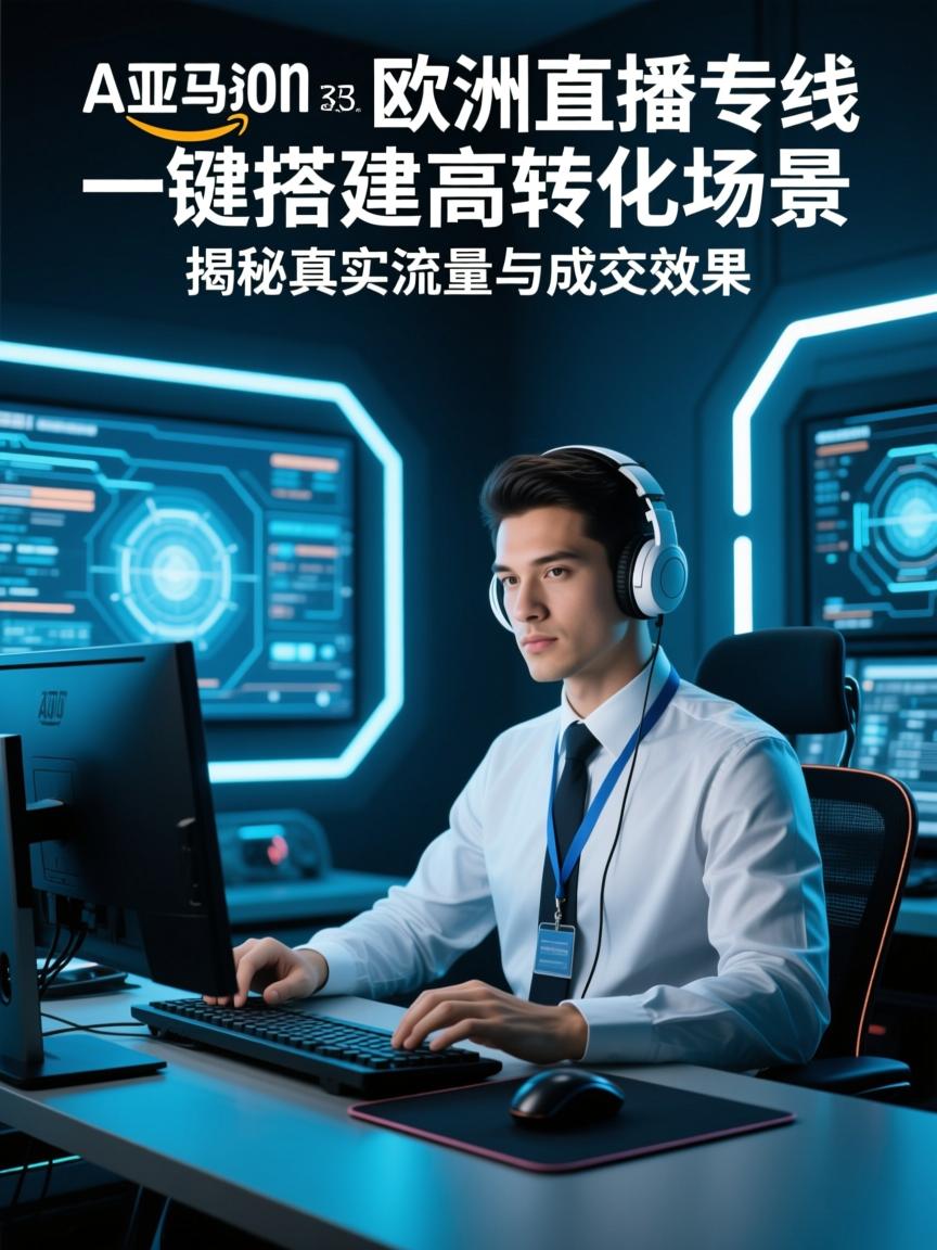 亚马逊欧美直播专线,一键搭建高转化场景,揭秘真实流量与成交效果