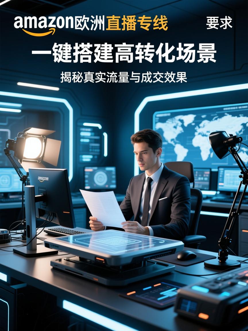 亚马逊欧美直播专线,一键搭建高转化场景,揭秘真实流量与成交效果