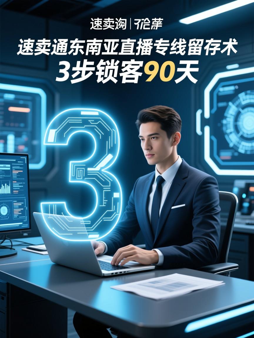 速卖通东南亚直播专线留存术,3步锁客90天