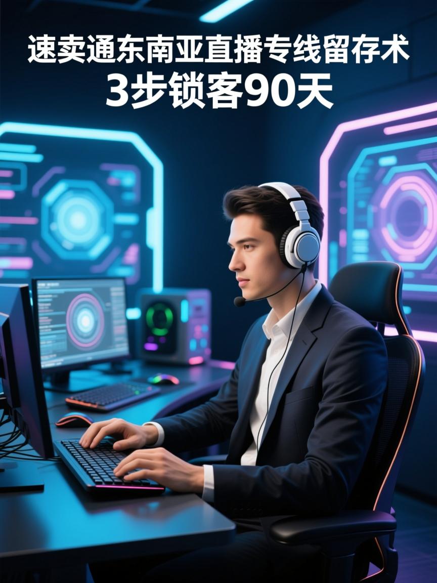 速卖通东南亚直播专线留存术,3步锁客90天