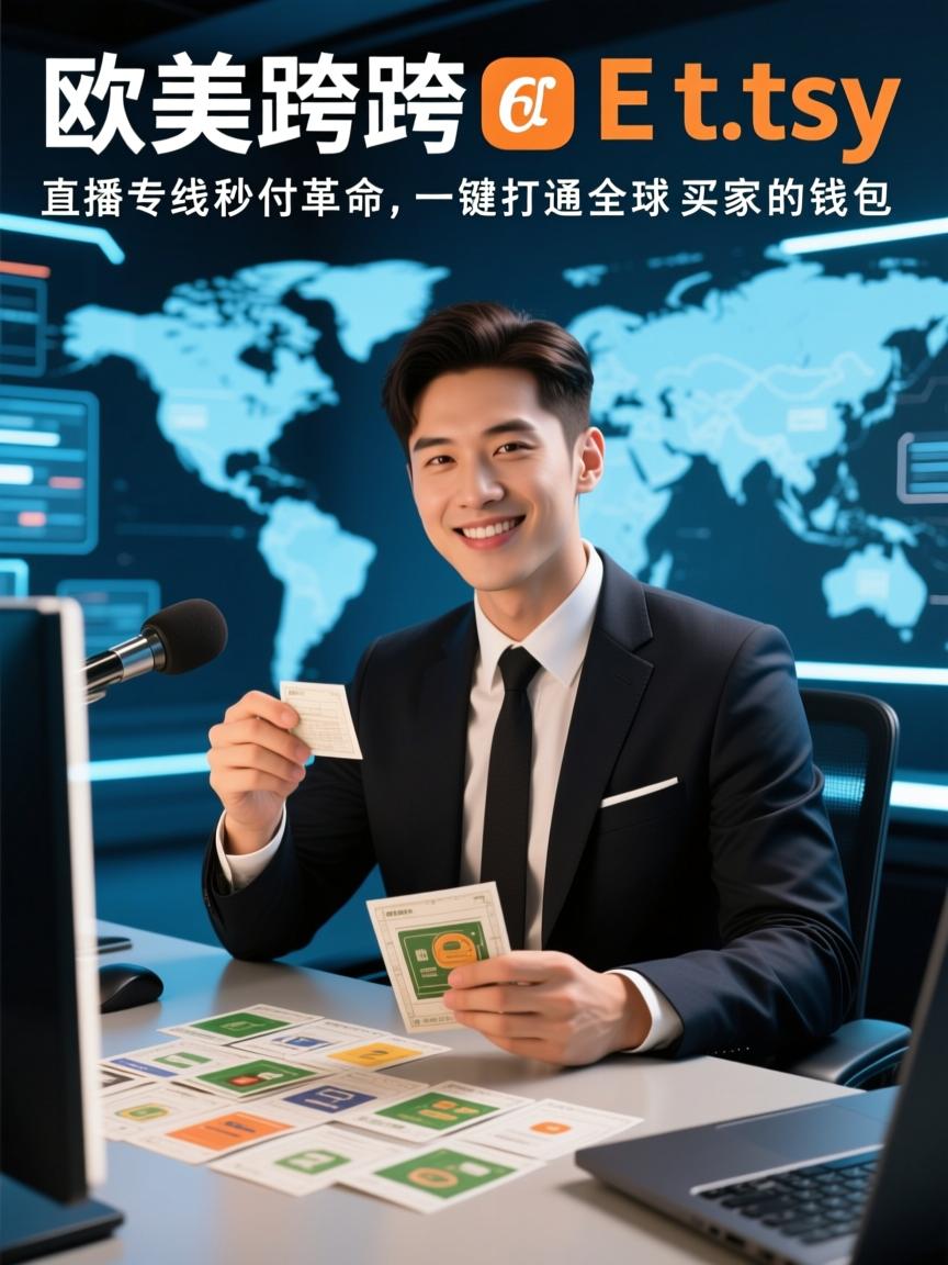 欧美跨境 Etsy 直播专线秒付革命,一键打通全球买家的钱包