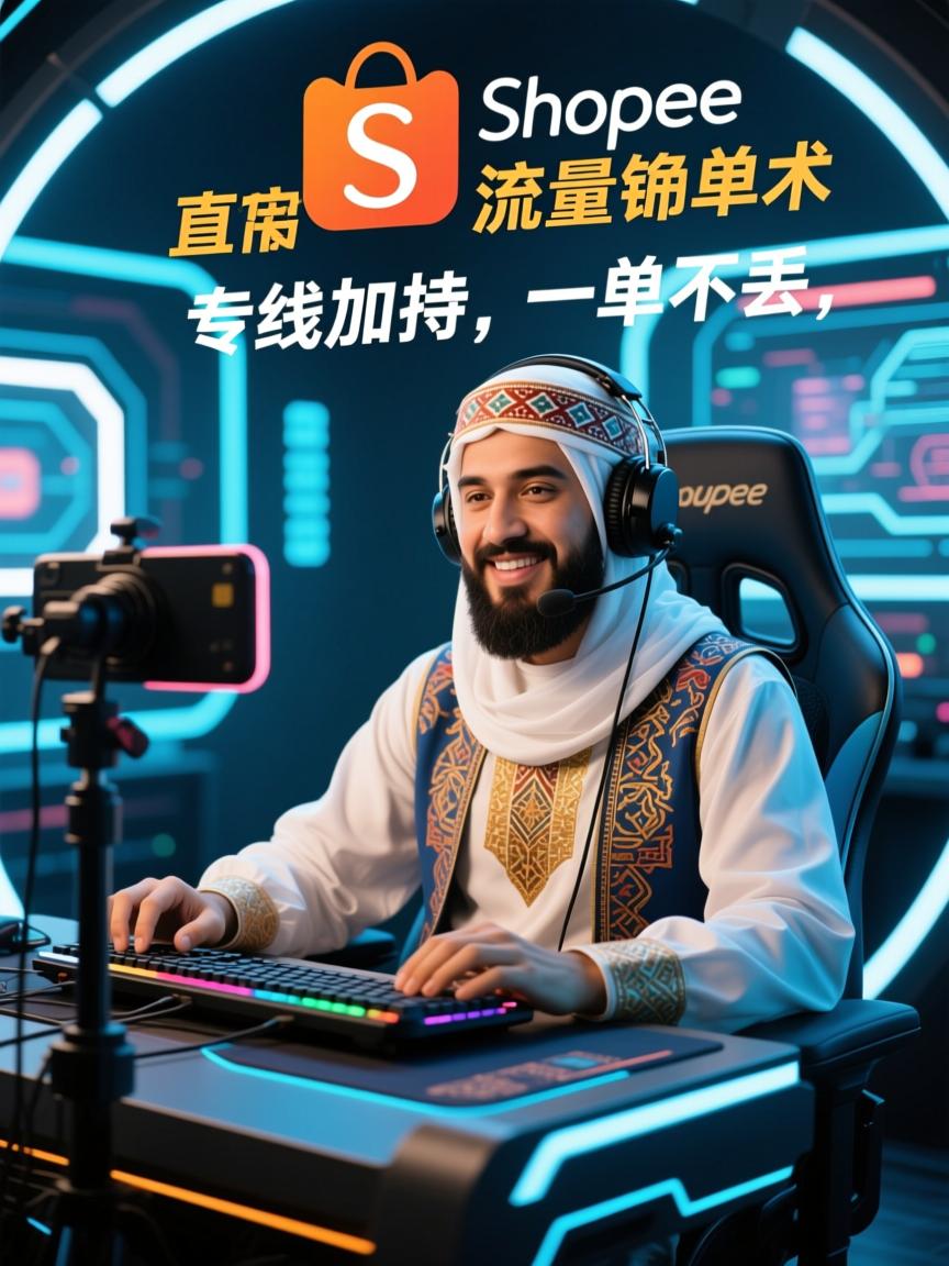 中东Shopee直播流量爆单术,专线加持,一单不丢