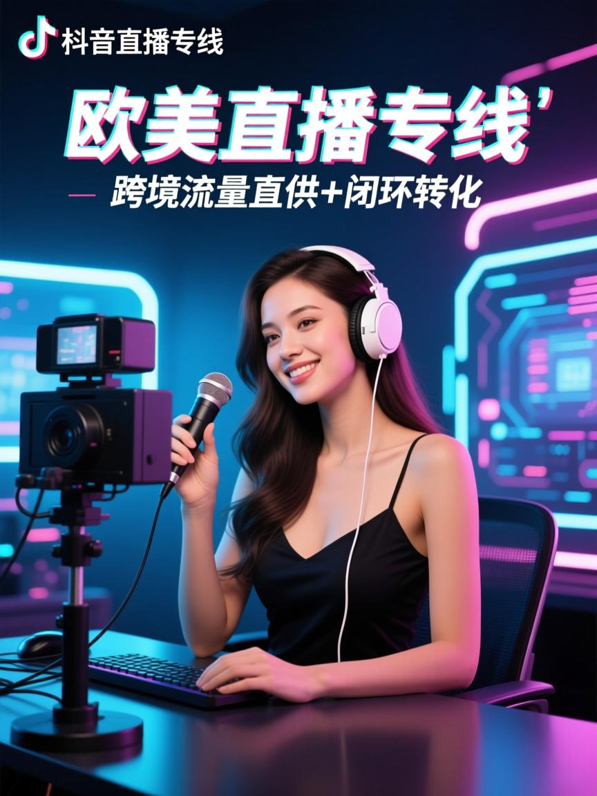 欧美抖音直播专线与品牌合作新范式,跨境流量直供+闭环转化