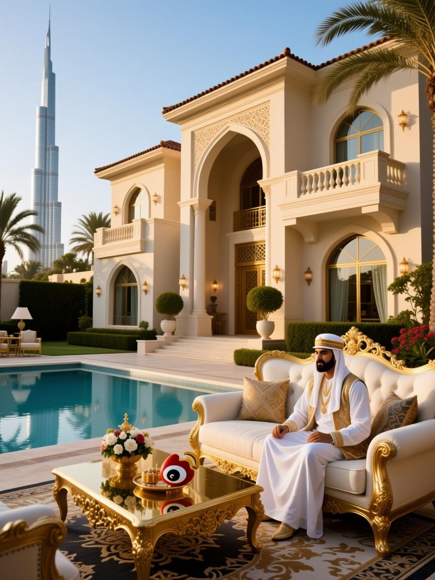 中东土豪微博下单义乌货,专线直送迪拜别墅