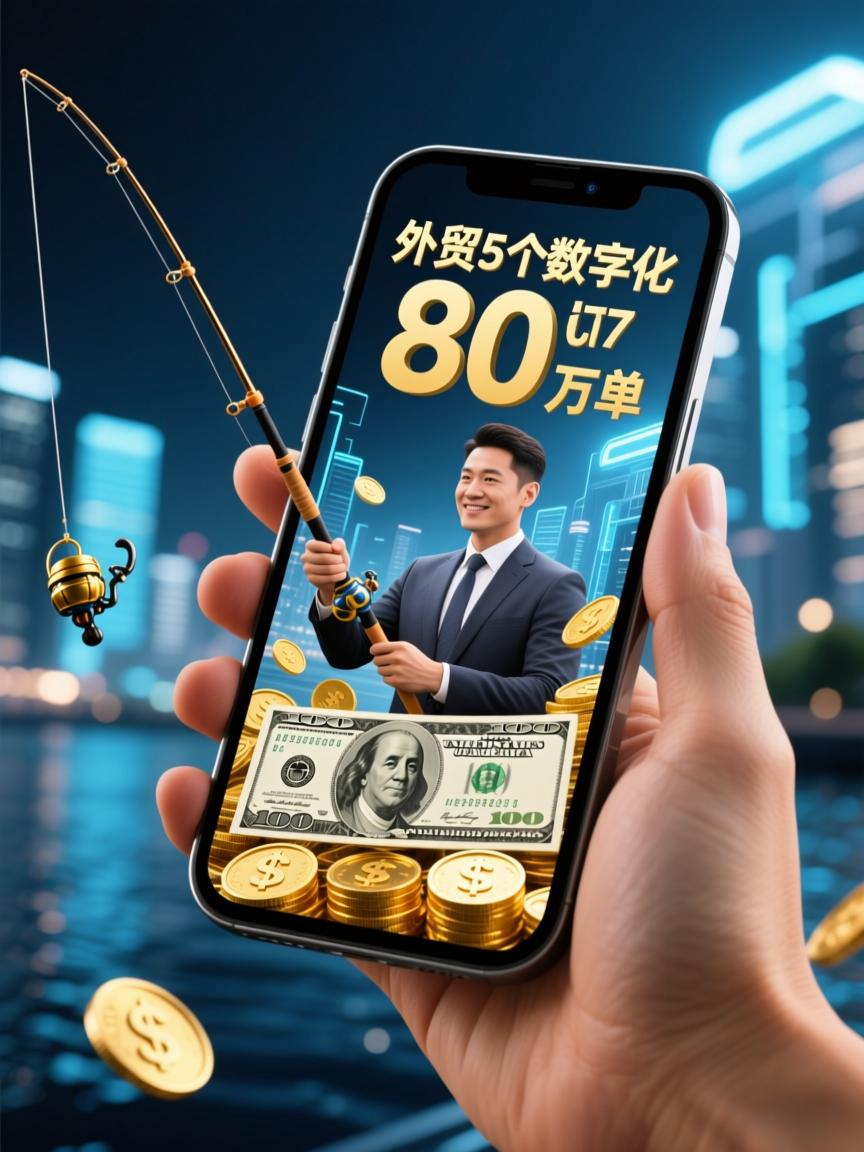 手机钓出80万美金订单，外贸人5个数字化营销新花招亲测有效