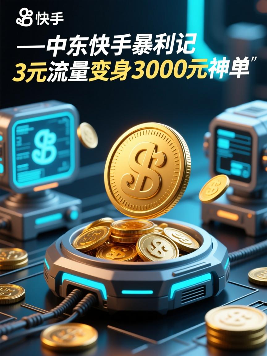 中东快手暴利记,3元流量变身3000元神单