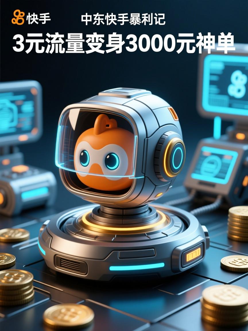 中东快手暴利记,3元流量变身3000元神单