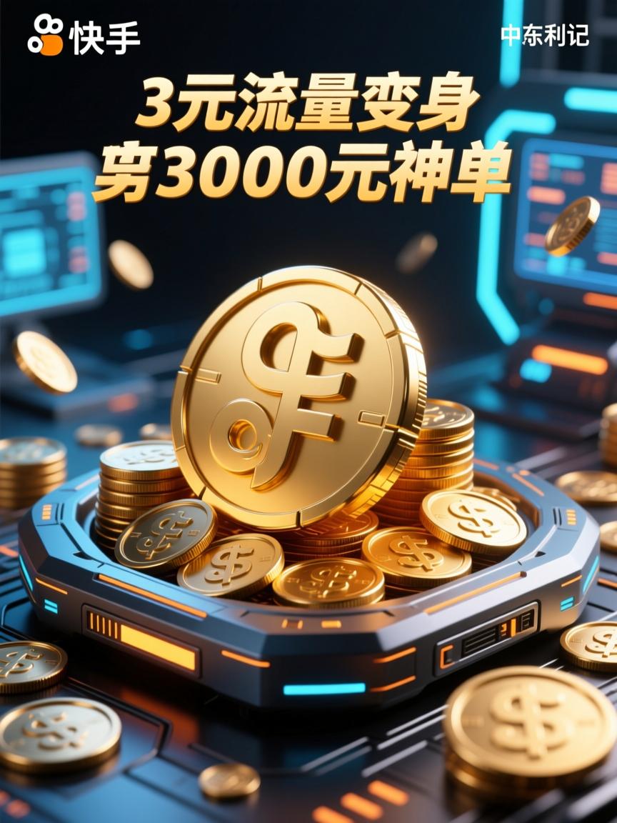 中东快手暴利记,3元流量变身3000元神单