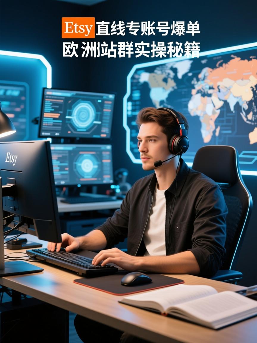 Etsy直播专线多账号爆单打法,欧美站群实操秘籍