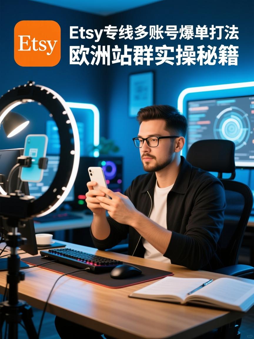 Etsy直播专线多账号爆单打法,欧美站群实操秘籍