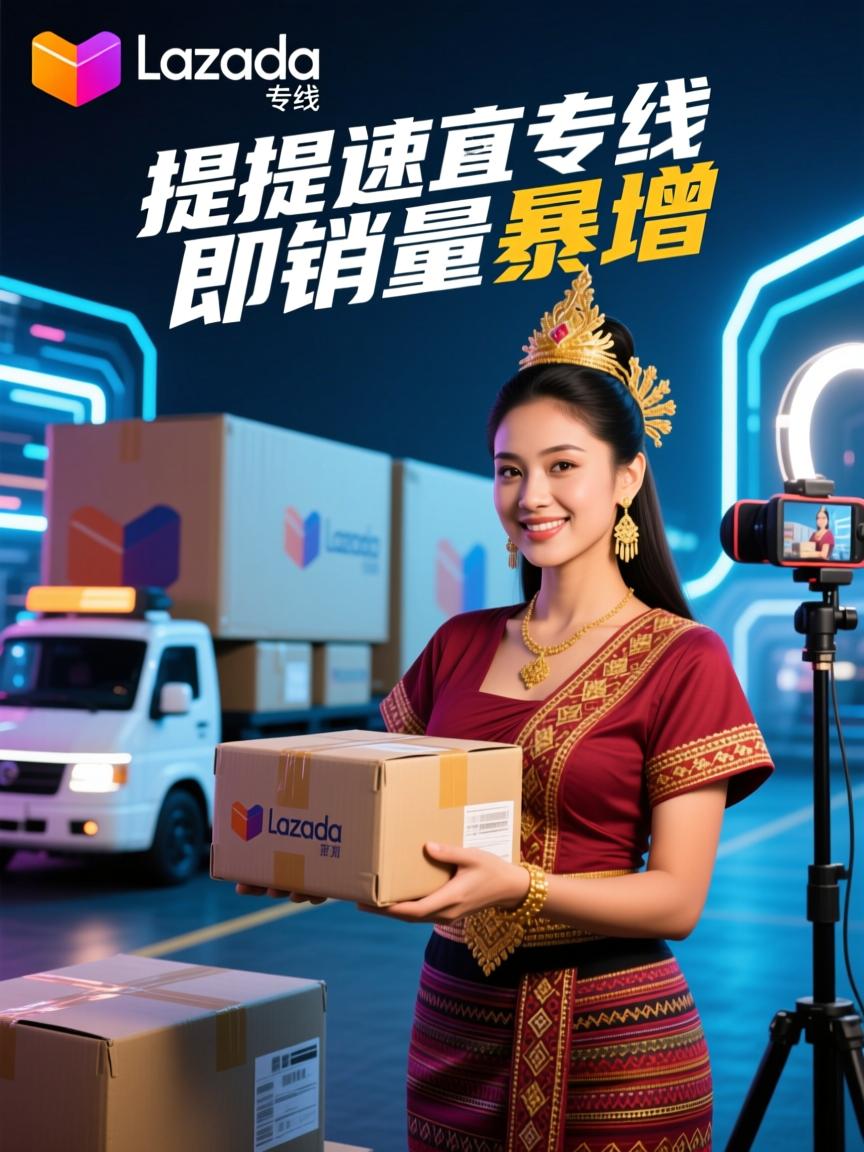 东南亚Lazada直播专线,物流提速即销量暴增