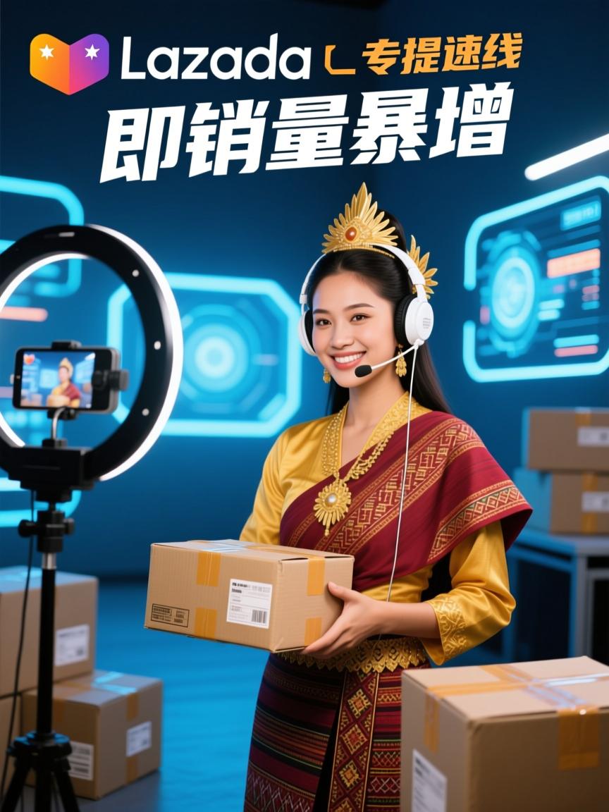 东南亚Lazada直播专线,物流提速即销量暴增