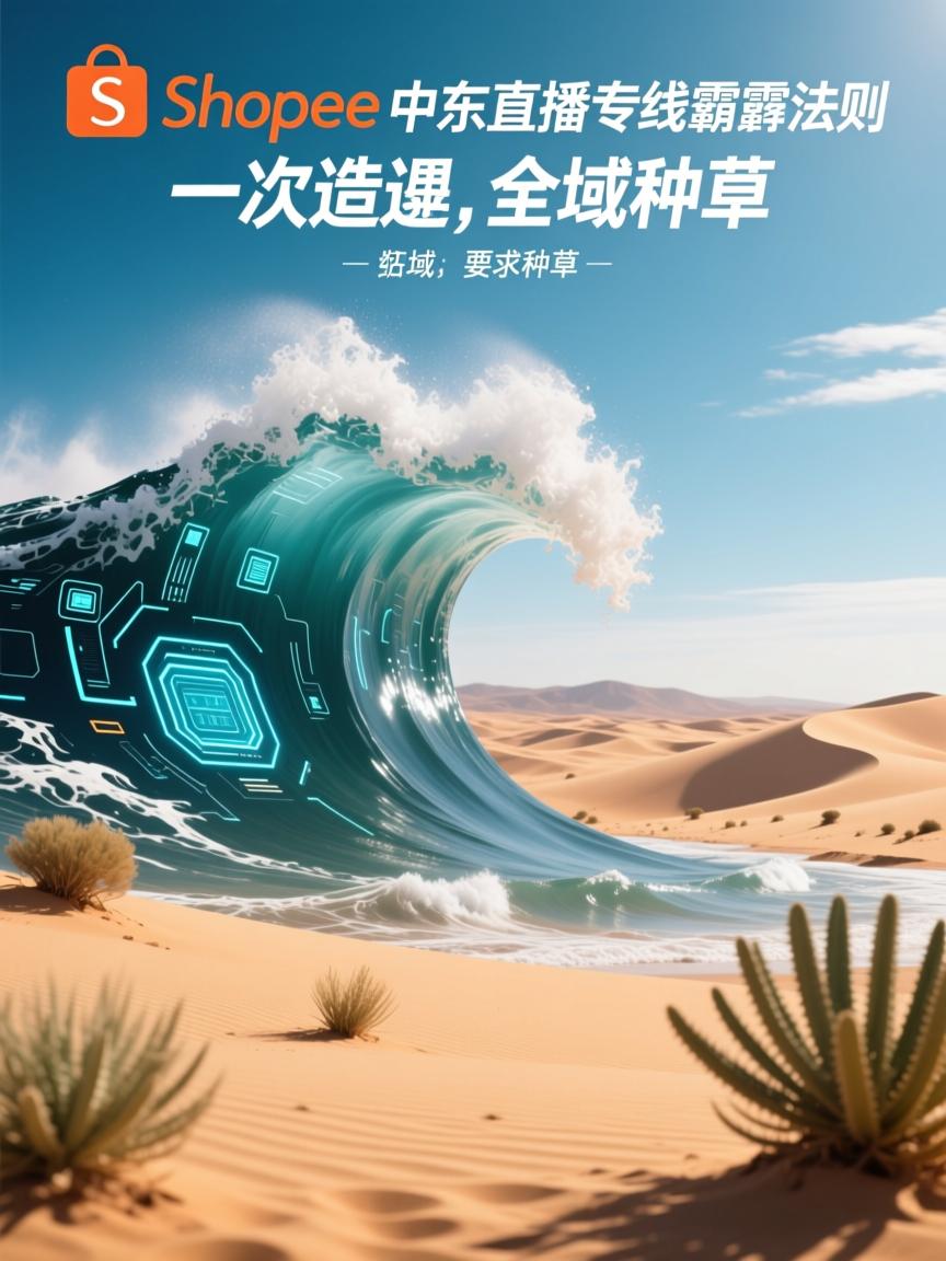 Shopee中东直播专线霸屏法则,一次造浪,全域沙漠种草