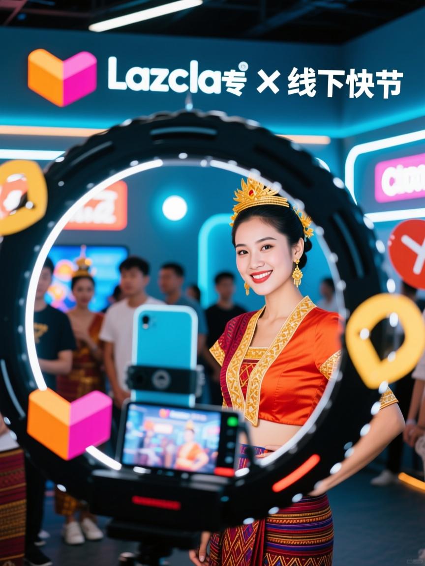 东南亚Lazada直播专线×线下快闪，一场跨境流量闭环实验