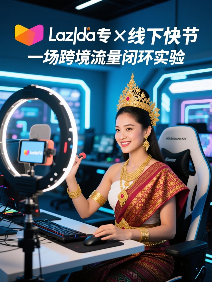 东南亚Lazada直播专线×线下快闪,一场跨境流量闭环实验