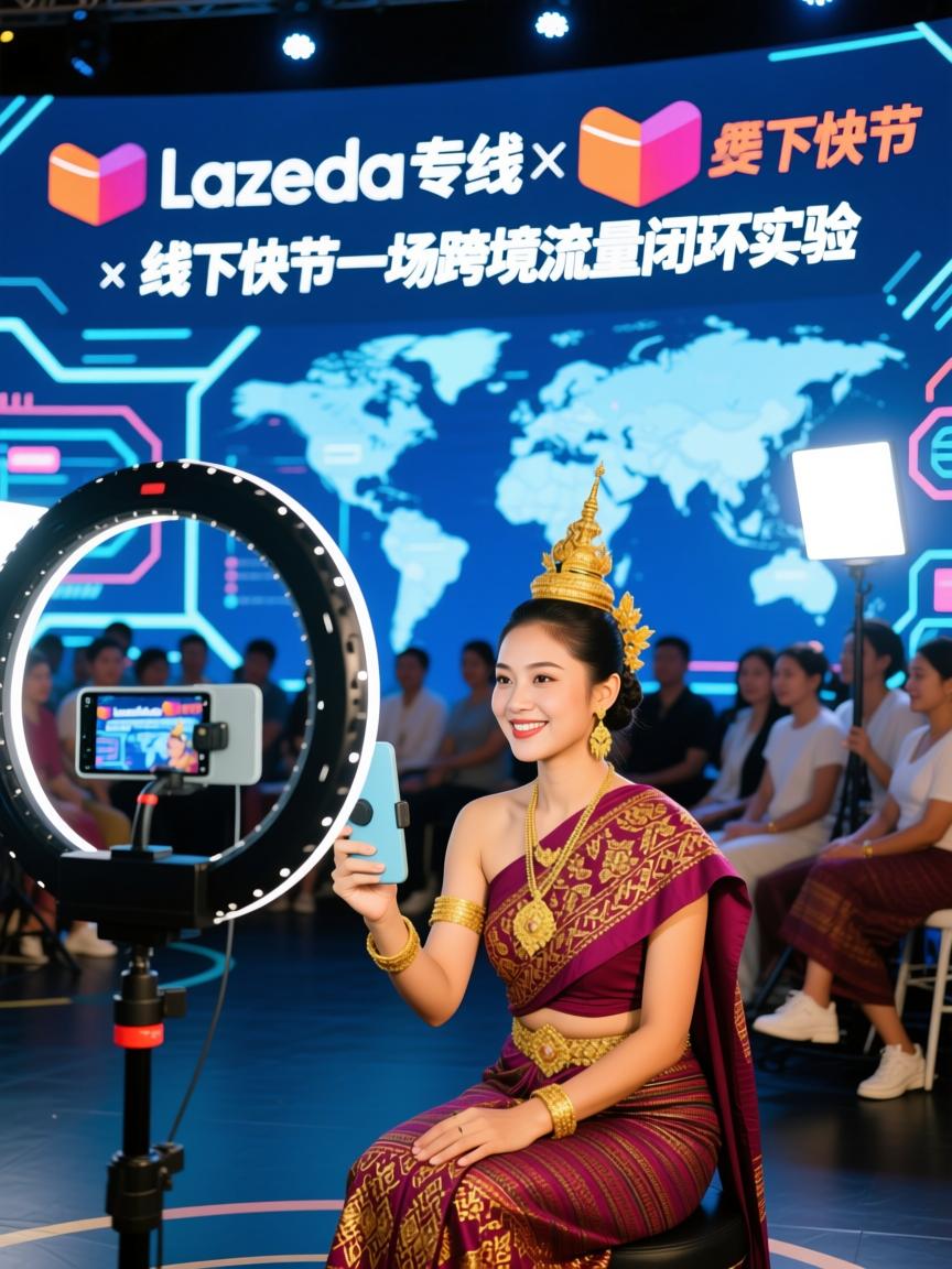 东南亚Lazada直播专线×线下快闪,一场跨境流量闭环实验