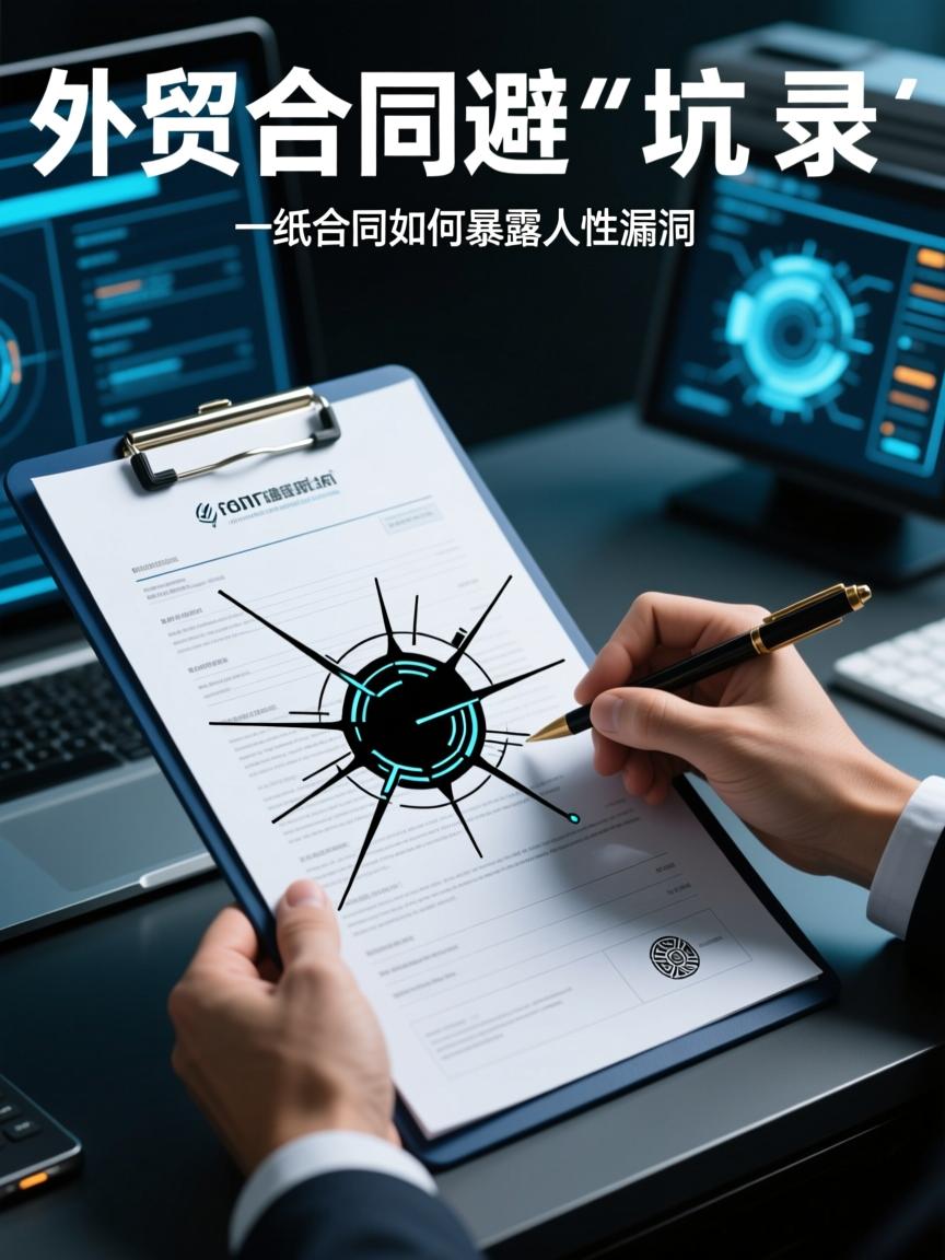 外贸合同避坑实录，一纸合同如何暴露人性漏洞