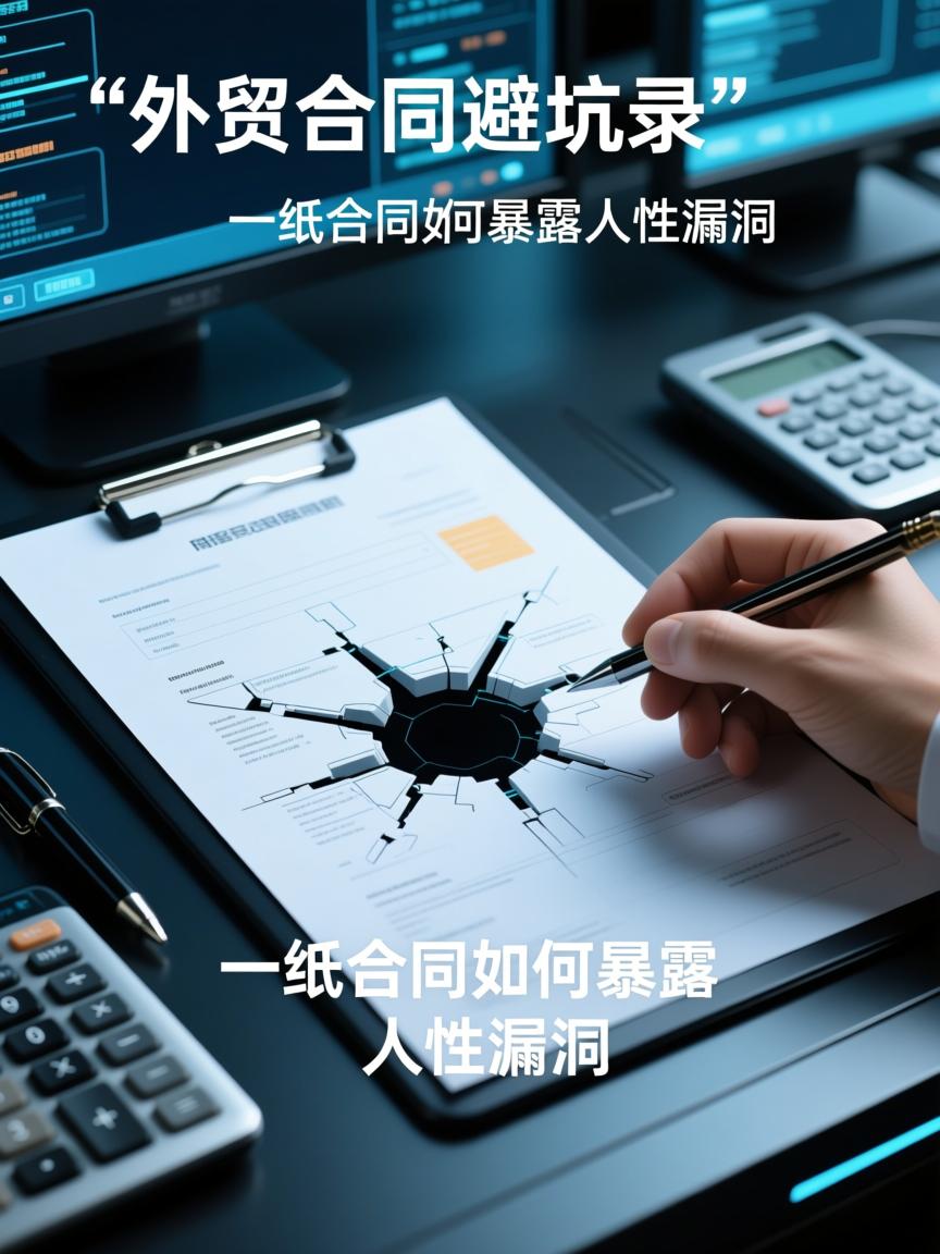 外贸合同避坑实录,一纸合同如何暴露人性漏洞