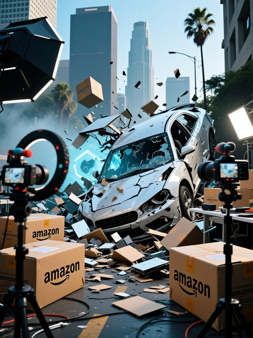 洛杉矶氛围翻车现场，一条欧美亚马逊专线直播的魔幻与崩塌