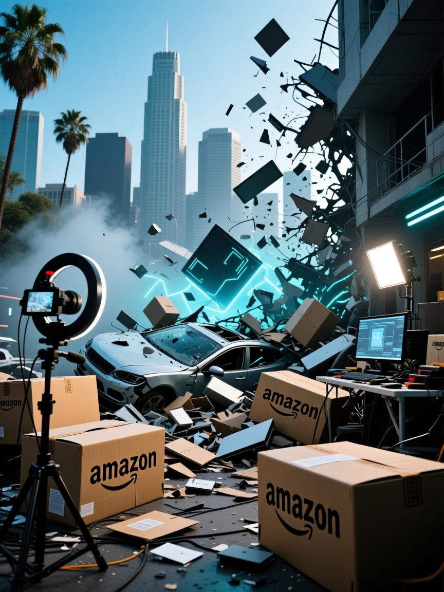 洛杉矶氛围翻车现场,一条欧美亚马逊专线直播的魔幻与崩塌