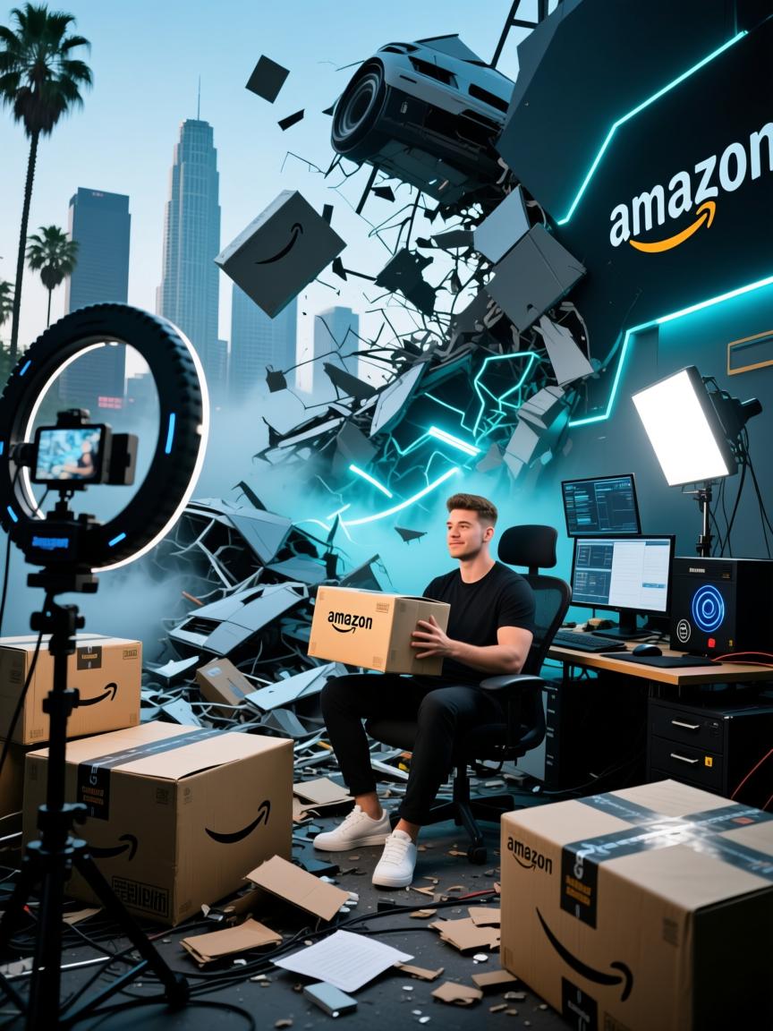 洛杉矶氛围翻车现场,一条欧美亚马逊专线直播的魔幻与崩塌