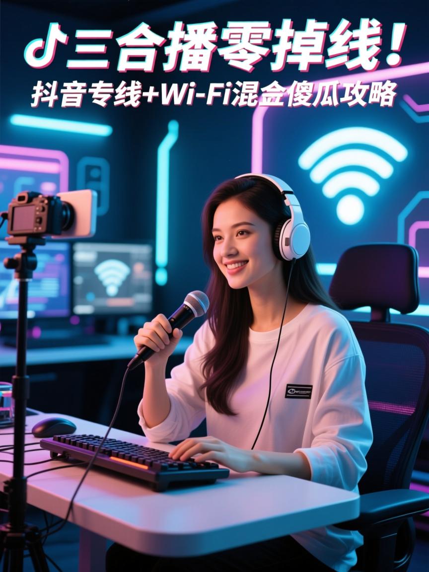 三场合播零掉线！抖音专线+Wi-Fi混血傻瓜攻略