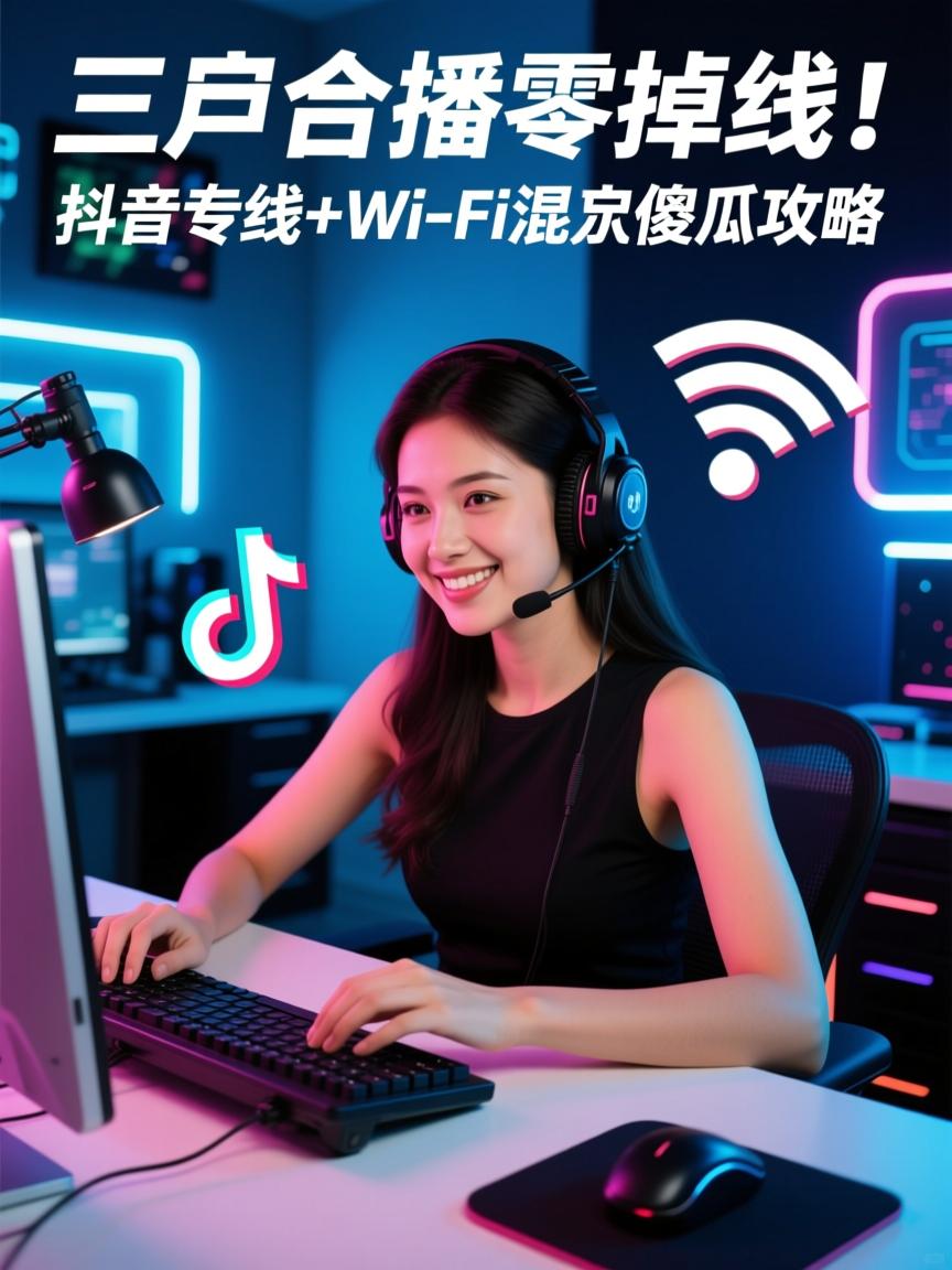 三场合播零掉线!抖音专线+Wi-Fi混血傻瓜攻略