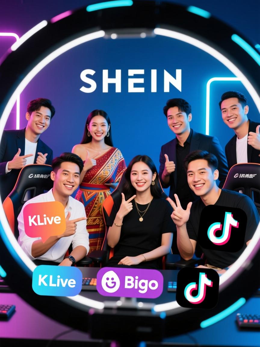 SHEIN东南亚布局背后的直播公会合作模式揭秘,KLive、BIGO、TikTok等平台如何助力