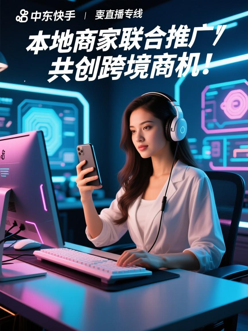 中东快手直播专线与本地商家联合推广,共创跨境商机!