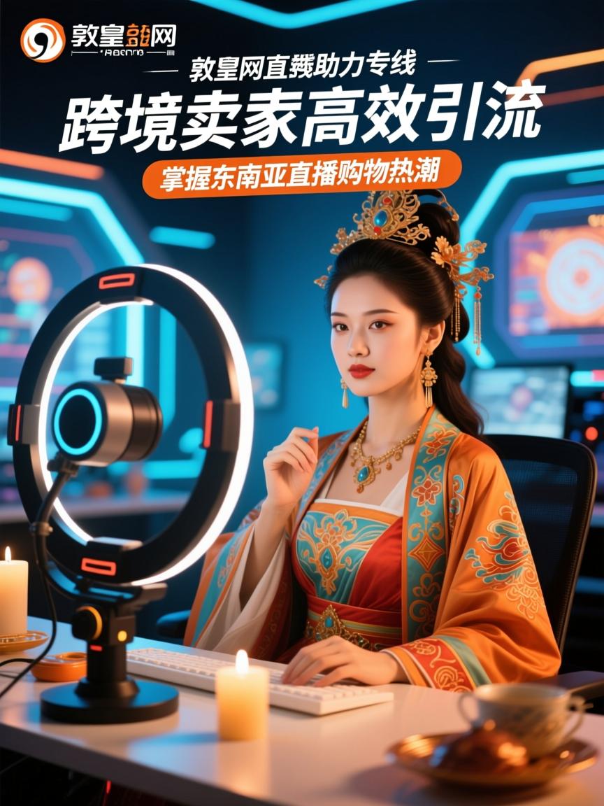 敦煌网直播专线助力跨境卖家高效引流,掌握东南亚直播购物热潮