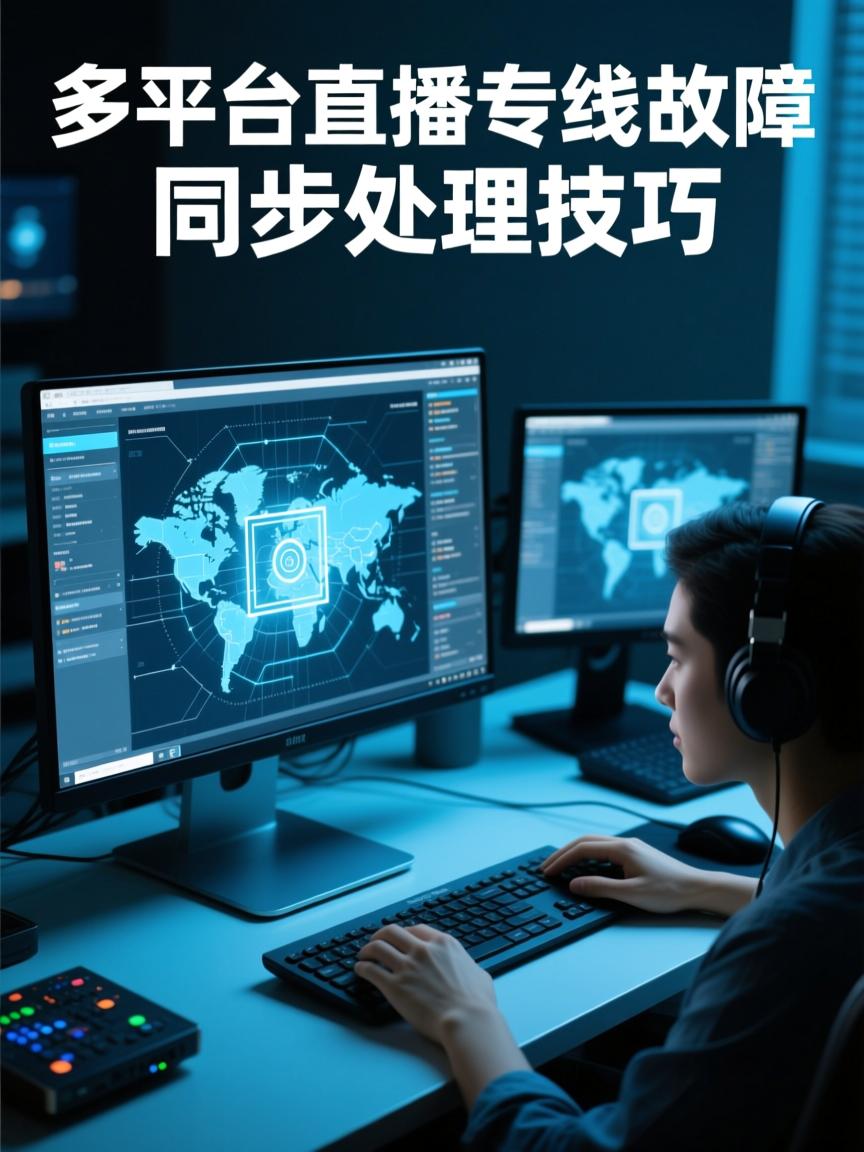 嗯，用户需要一个关于多平台直播专线故障同步处理技巧的标题。我需要确保标题既准确又简洁。，首先，考虑直播专线故障是核心内容。然后，多平台同步处理技巧描述了方法。可以合并为多平台直播专线故障同步处理技巧。，这样既能突出处理故障的技巧，又能涵盖多平台的特点。，多平台直播专线故障同步处理技巧