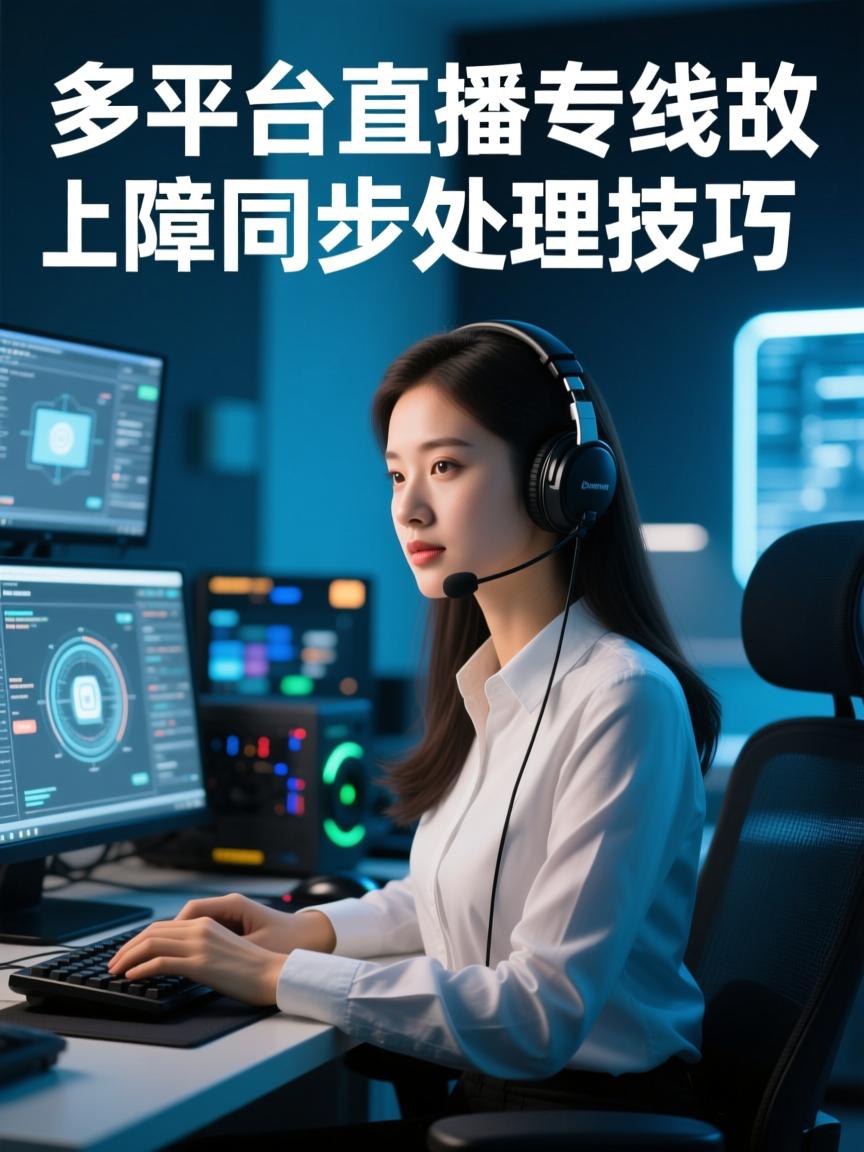 嗯,用户需要一个关于多平台直播专线故障同步处理技巧的标题。我需要确保标题既准确又简洁。,首先,考虑直播专线故障是核心内容。然后,多平台同步处理技巧描述了方法。可以合并为多平台直播专线故障同步处理技巧。,这样既能突出处理故障的技巧,又能涵盖多平台的特点。,多平台直播专线故障同步处理技巧