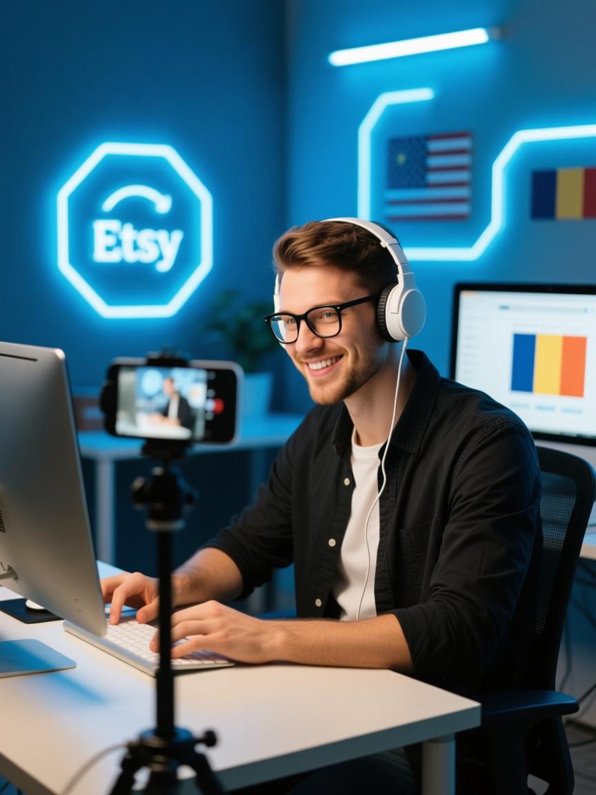 欧美跨境电商平台Etsy多账号运营技巧及直播专线实战解析