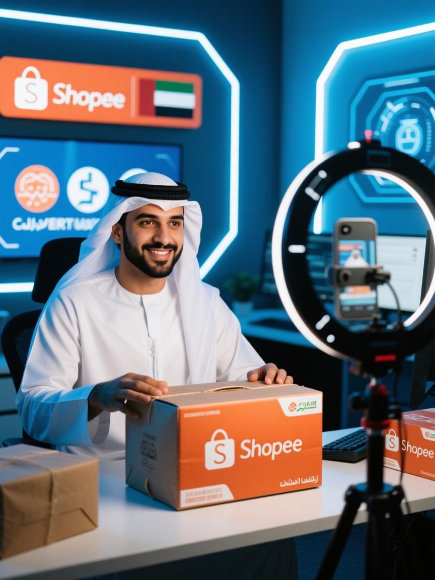 中东地区Shopee直播专线联合本地商家推动直播带货