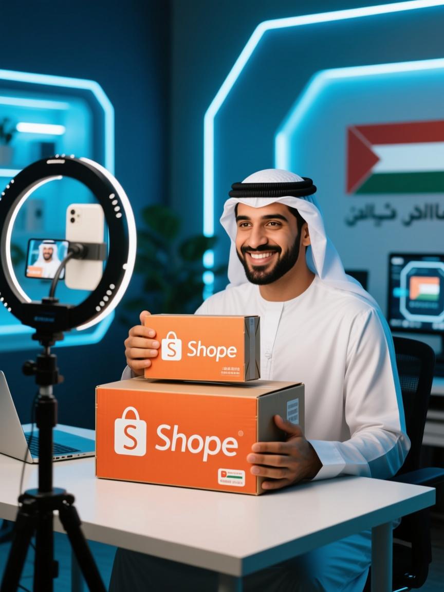 中东地区Shopee直播专线联合本地商家推动直播带货