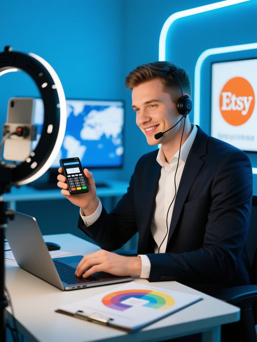 优化欧美跨境支付，探索Etsy平台支付方式革新与直播专线运营