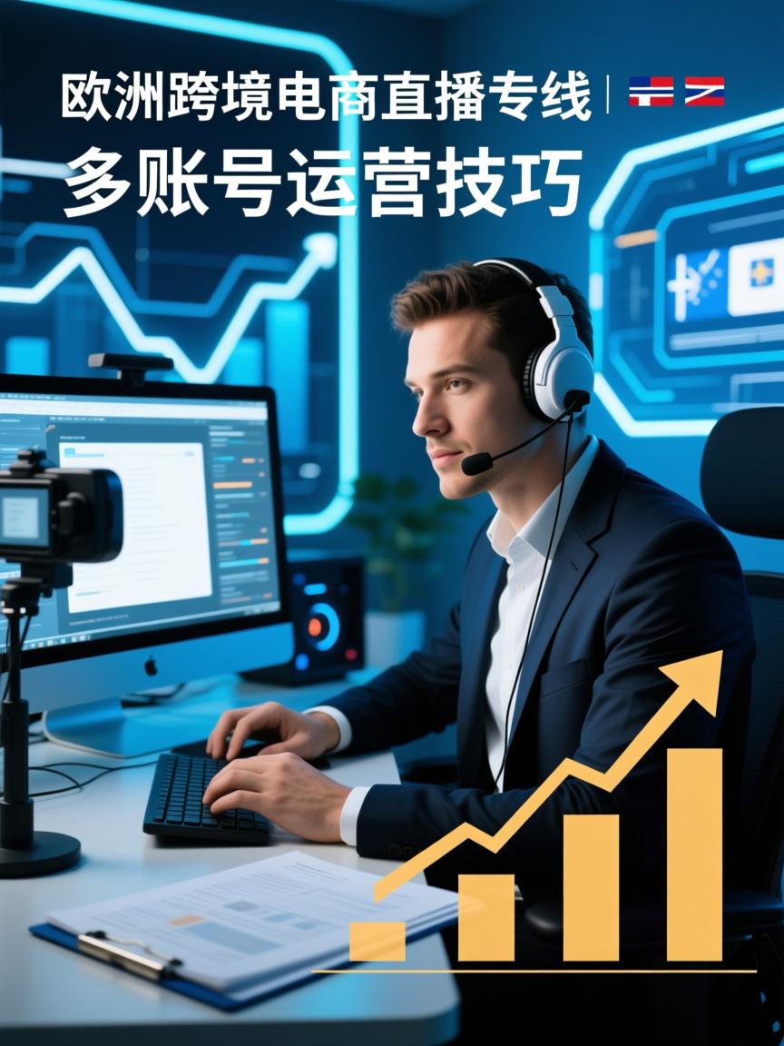 欧美跨境电商直播专线的多账号运营技巧，高效管理与增长策略
