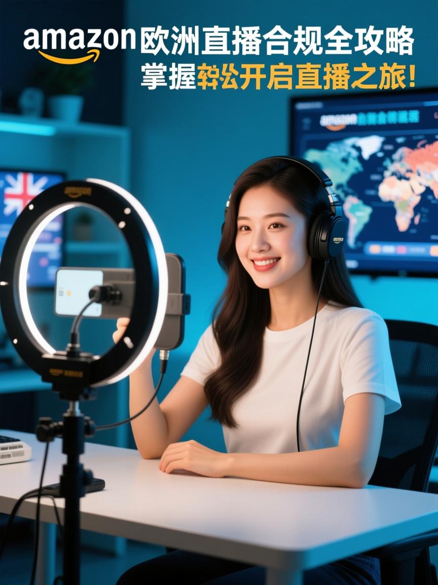 亚马逊欧美直播合规全攻略，掌握要点，规避风险，轻松开启直播之旅！，简洁明了，涵盖了亚马逊直播、欧美地区、合规运营、避开误区等关键要素，同时传达了提供全面指南和帮助开启直播的信息，具有吸引力和指导性。