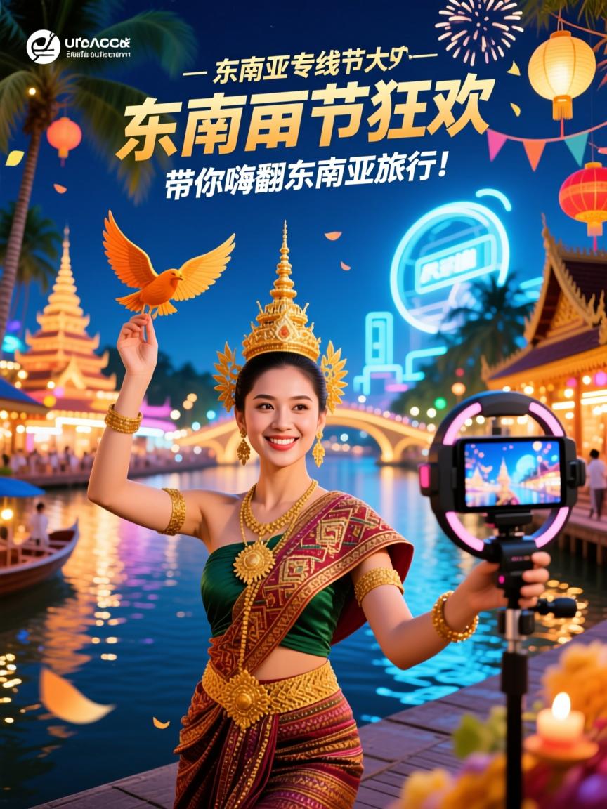 东南亚专线直播+节日狂欢，带你嗨翻东南亚旅程！
