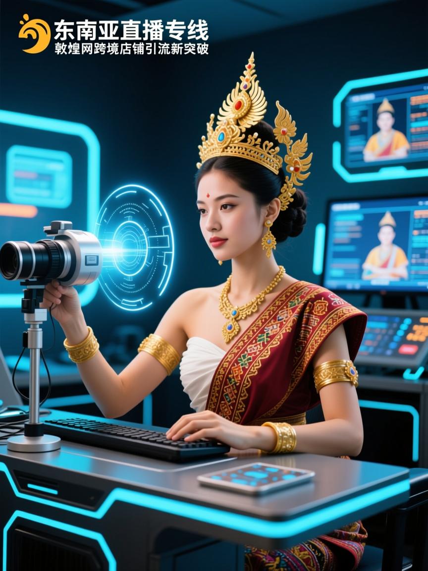 东南亚直播专线，敦煌网跨境店铺引流新突破