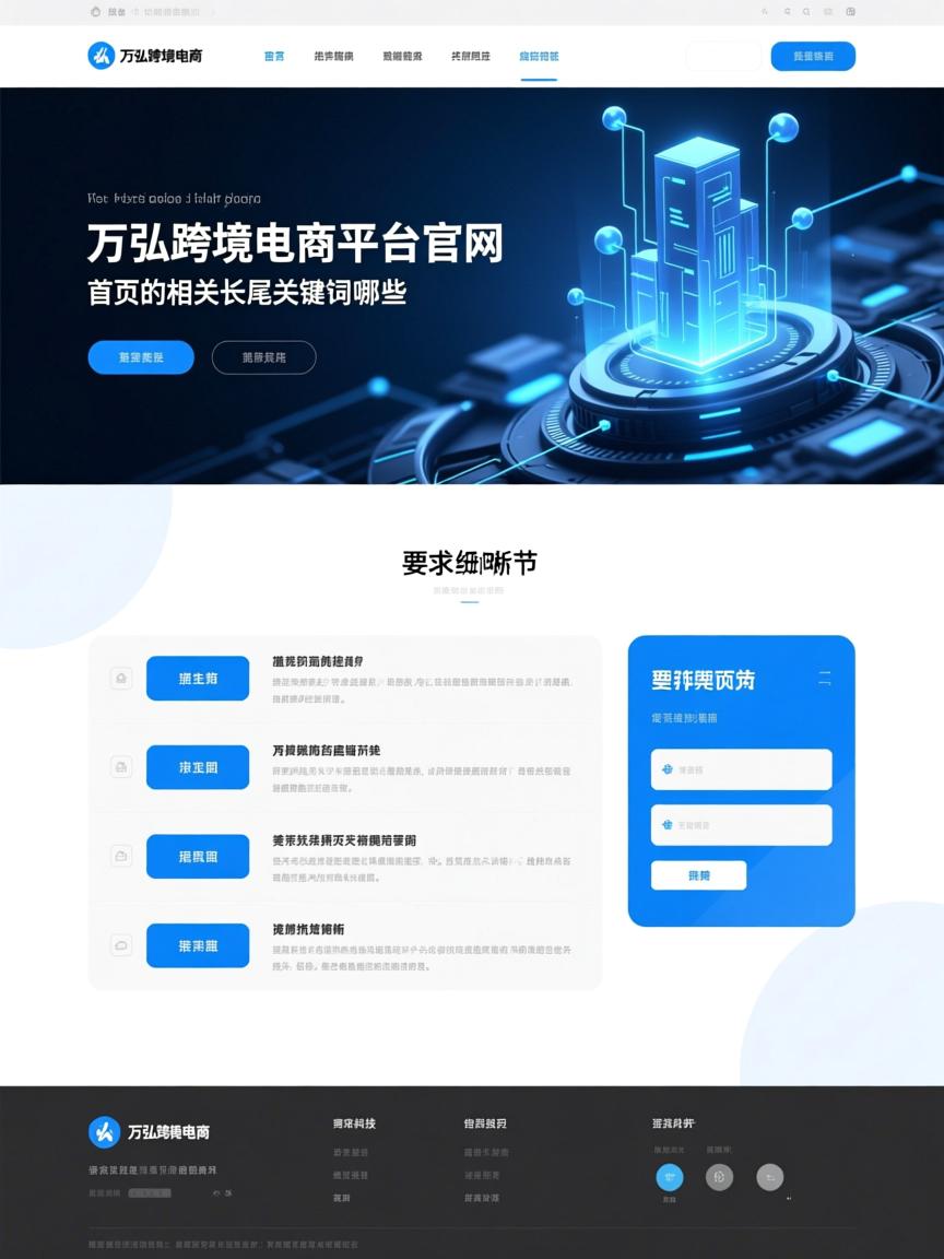 万弘跨境电商平台官网首页的相关长尾关键词有哪些