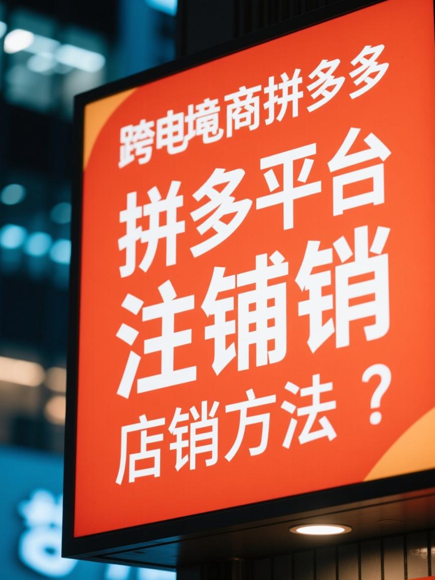 跨境电商拼多多平台店铺注销方法的相关长尾关键词有哪些