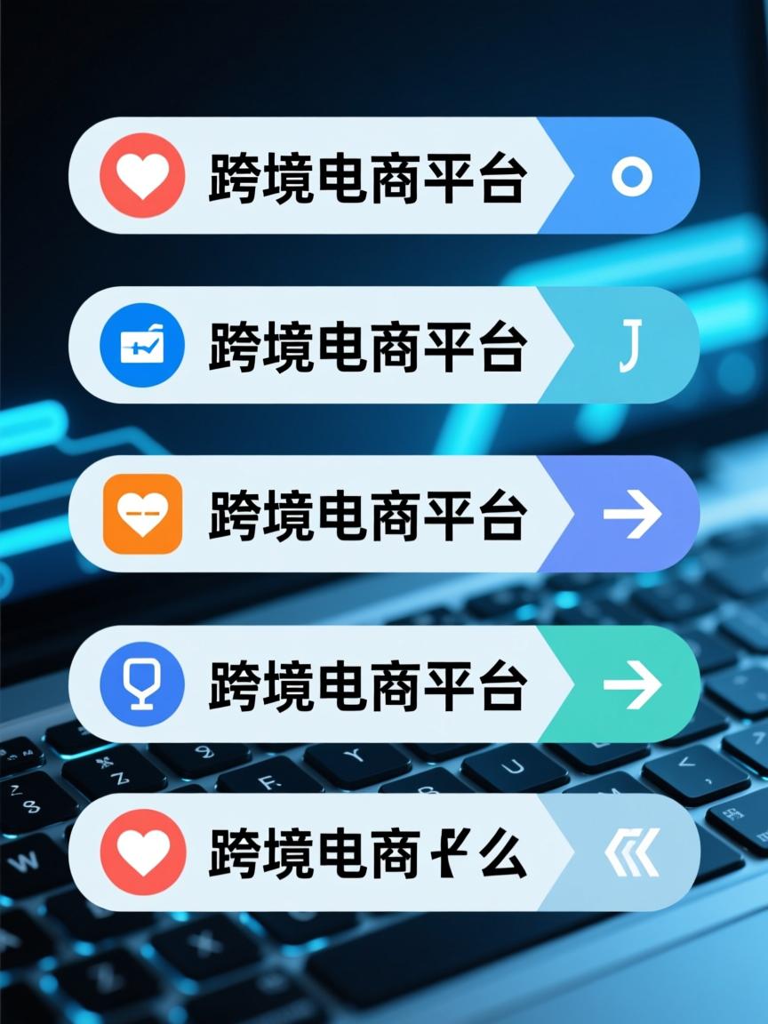五个跨境电商平台的区别的相关长尾关键词有什么