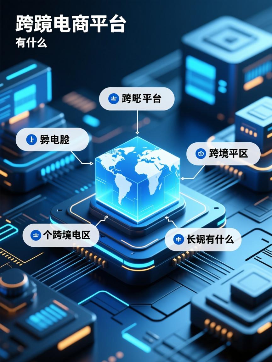 五个跨境电商平台的区别的相关长尾关键词有什么